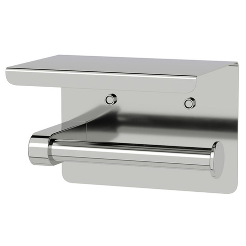 Clovelly Brushed Nickel Stainless Steel Toilet Roll Holder