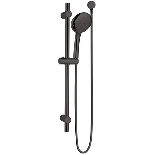 Sami Gunmetal Round Rail Shower