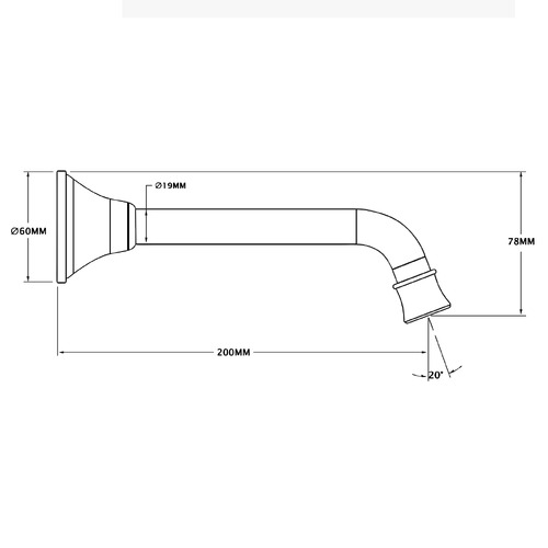 Augustine 200mm Bath/Basin Spout