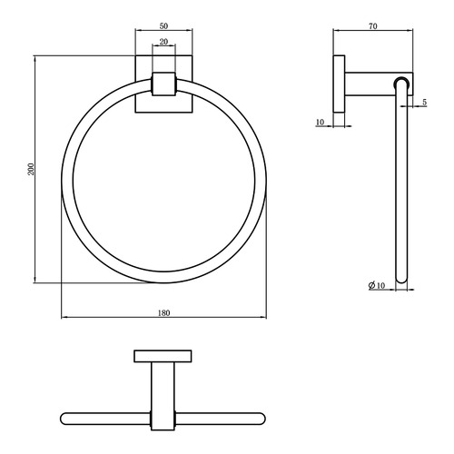 Lauren Elite Towel Ring