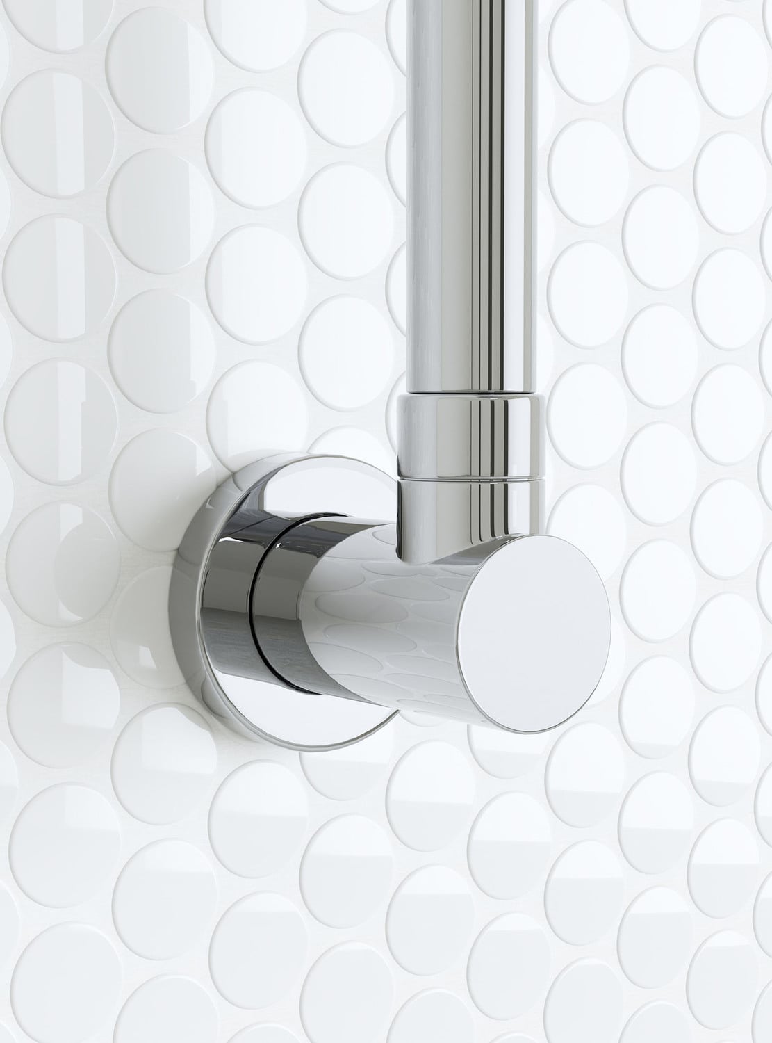 Loui Brushed Nickel Round Shower Arm & Head