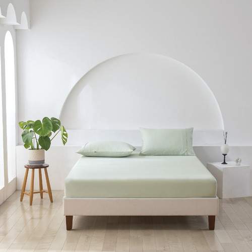 Cotton Sateen Fitted Sheet Set