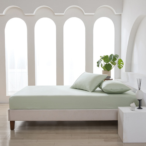 Cotton Sateen Fitted Sheet Set