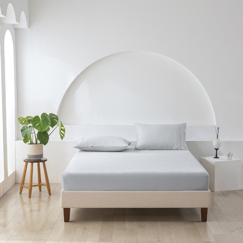 Cotton Sateen Fitted Sheet Set