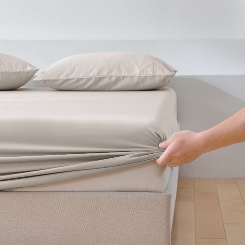 Cotton Sateen Fitted Sheet Set