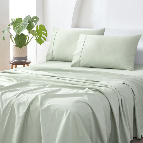 Essn Cotton Sateen Flat Sheet Temple & Webster