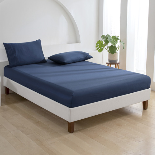 Cotton Sateen Fitted Sheet Set