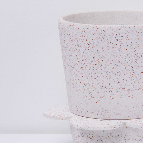 Speckled-Style Spring Stoneware Planter