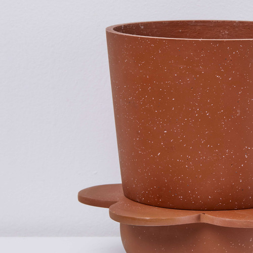 Speckled-Style Spring Stoneware Planter