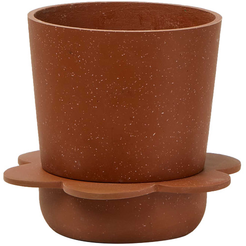 Speckled-Style Spring Stoneware Planter