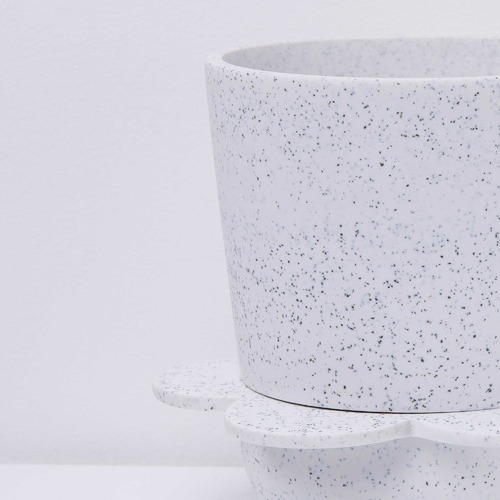 Speckled-Style Spring Stoneware Planter
