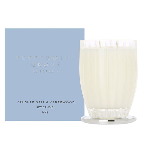 370g Crushed Salt & Cedar wood Soy Candle