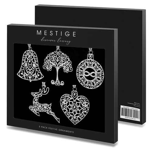 Mestige 5 Piece Festive Christmas Ornaments Set Temple & ster