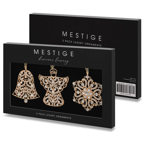 Mestige 3 Piece Luxury Christmas Ornaments Set Temple & ster
