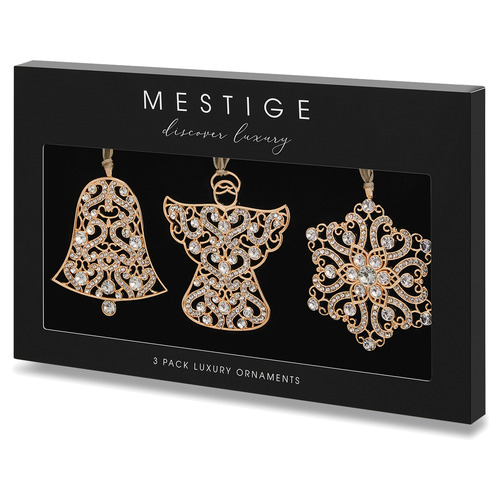 Mestige 3 Piece Luxury Christmas Ornaments Set Temple & ster