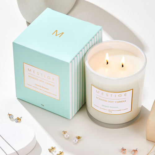 Island Dream Soy Scented Candle & Jewellery Gift | Temple & Webster