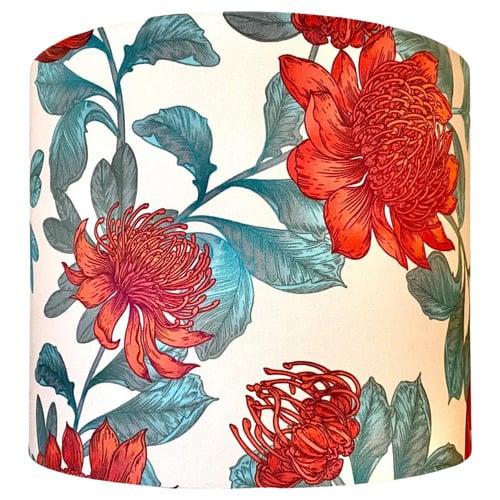 Red Australian Waratah Lamp Shade