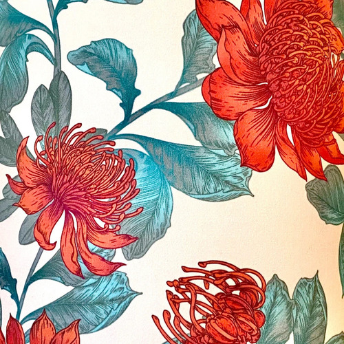 Red Australian Waratah Lamp Shade