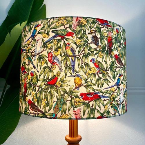 Beige Australian Birds Lamp Shade Temple & ster