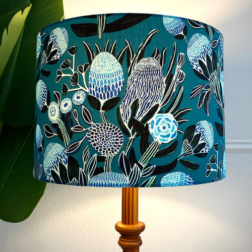 Blue Banksia Lamp Shade