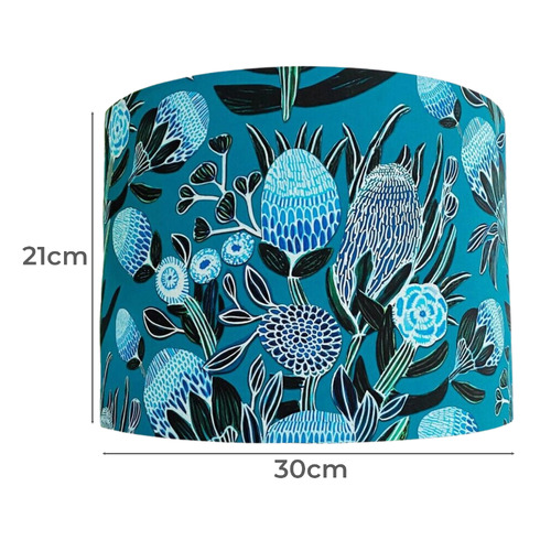 Blue Banksia Lamp Shade