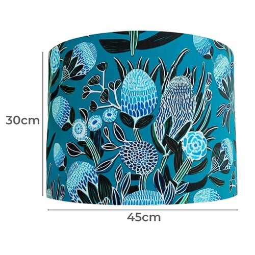 Blue Banksia Lamp Shade