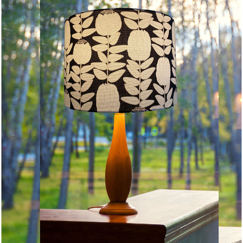 Black & White Proteas Lamp Shade
