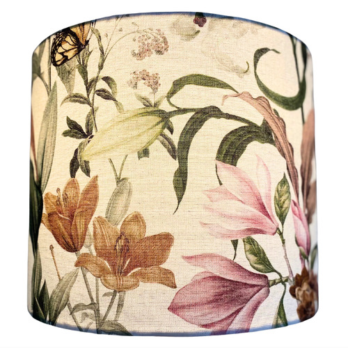 Floral Canvas Lamp Shade Temple Webster   Floral Canvas Lamp Shade 