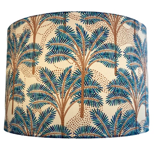 Turquoise Coastal Palms Lamp Shade