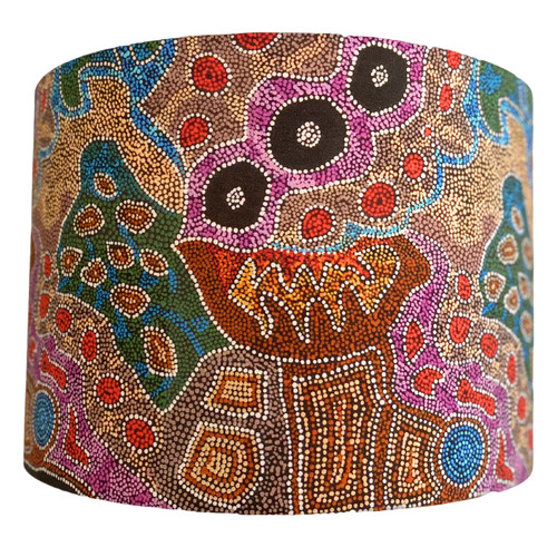 Campana Collective Desert Fringe Rush Aboriginal Lamp Shade Temple