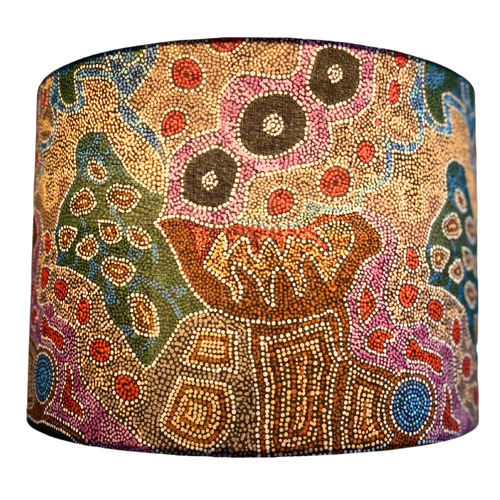 Campana Collective Desert Fringe Rush Aboriginal Lamp Shade Temple