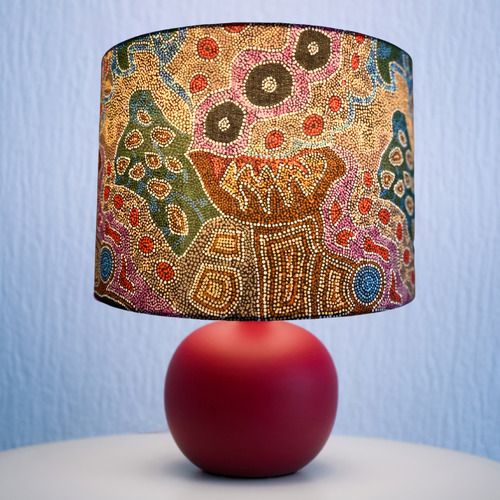 Campana Collective Desert Fringe Rush Aboriginal Lamp Shade Temple