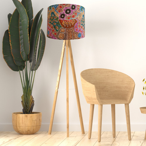 Desert Fringe Rush Aboriginal Lamp Shade