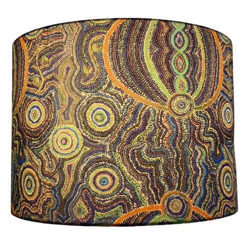 Turquoise & Green Goanna Dreaming Lamp Shade