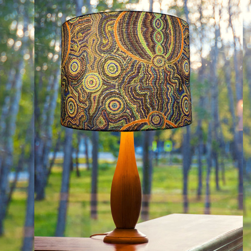 Turquoise & Green Goanna Dreaming Lamp Shade