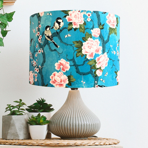 Blue Garden Lamp Shade