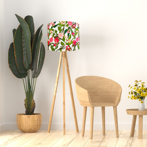 Australian-Pink-Flowers-Cotton-Lamp-Shade