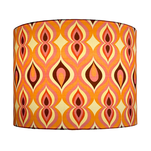 Retro-Swirl-Cotton-Lamp-Shade