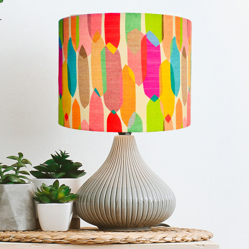 Multi-Colour-Mid-Century-Cotton-Lamp-Shade