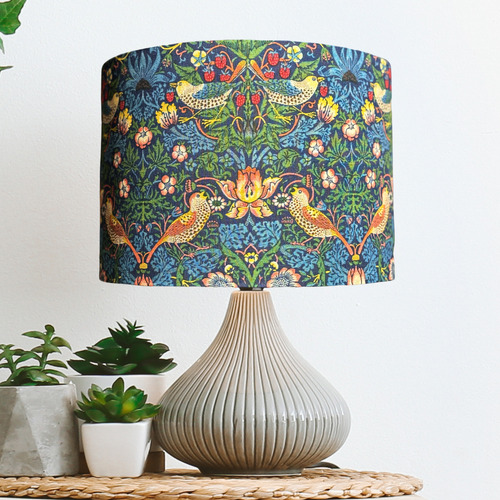 Strawberry-Thief-William-Morris-Cotton-Sateen-Lamp-Shade
