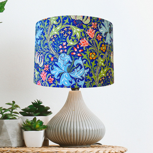 Golden-Lily-William-Morris-Cotton-Sateen-Lamp-Shade