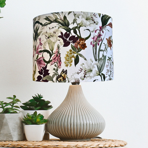 Floral-Canvas-Cotton-Lamp-Shade