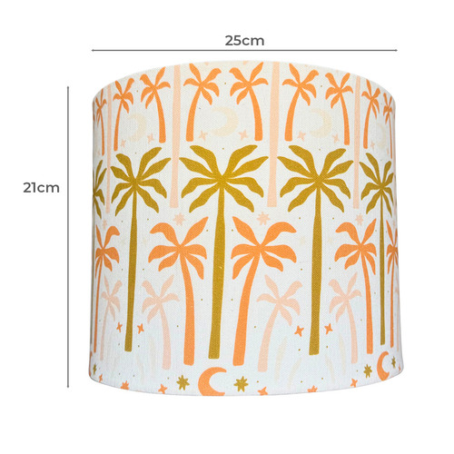 Almira Drum Cotton Canvas Lamp Shade