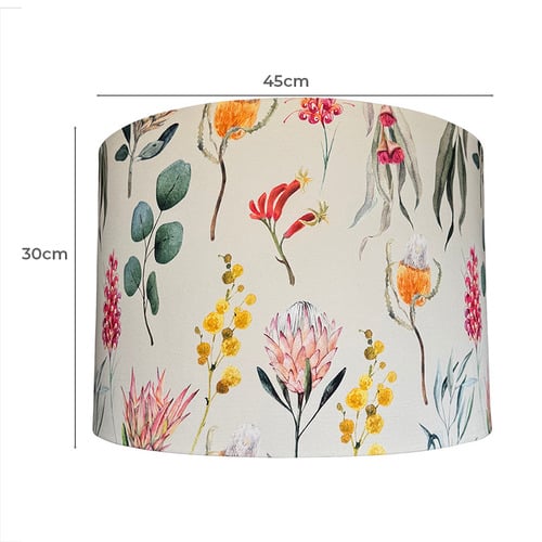 Yvette Drum Cotton Lamp Shade