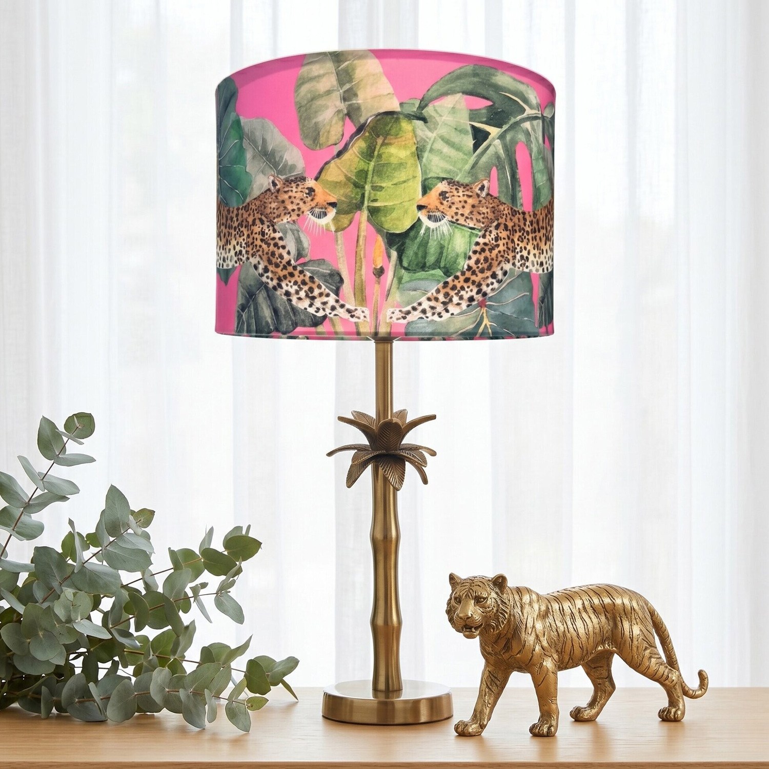 Faina Leopards Table Lamp