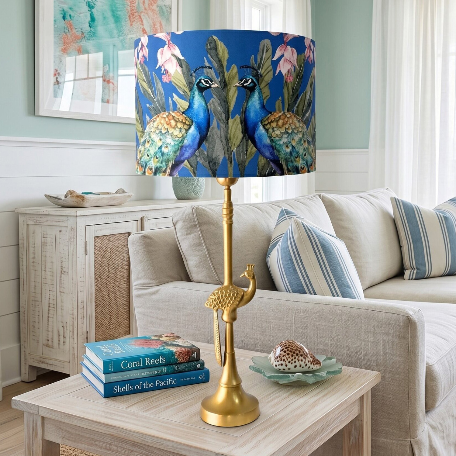 Lucia Peacock Table Lamp