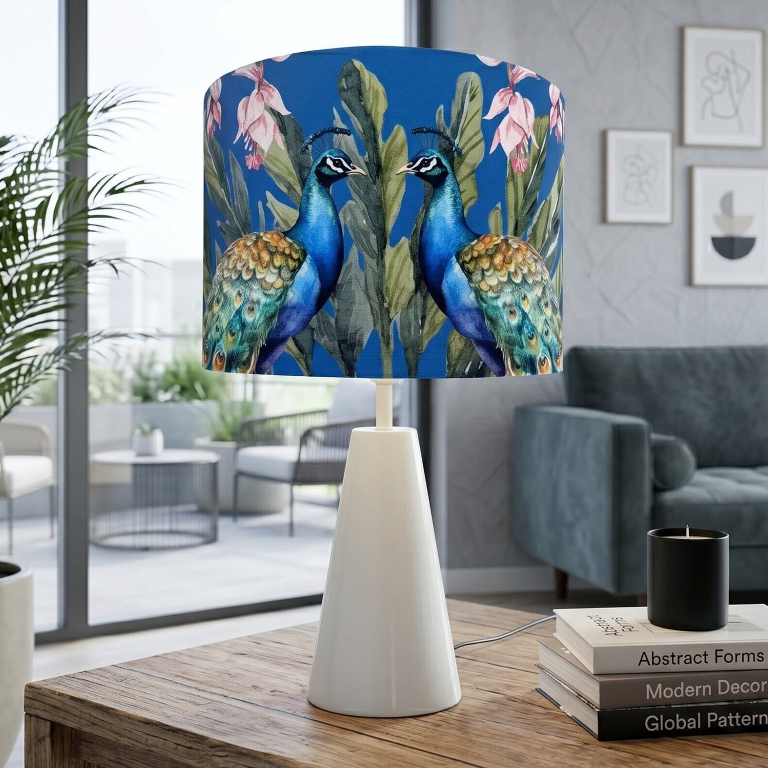 Ziven Peacock Table Lamp