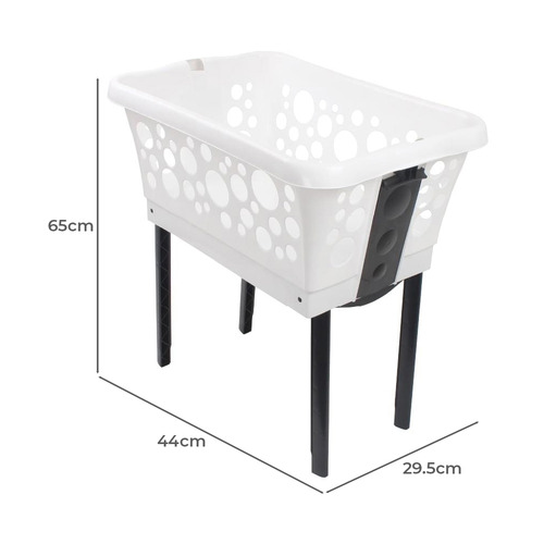 White Magic Laundry Basket with Legs