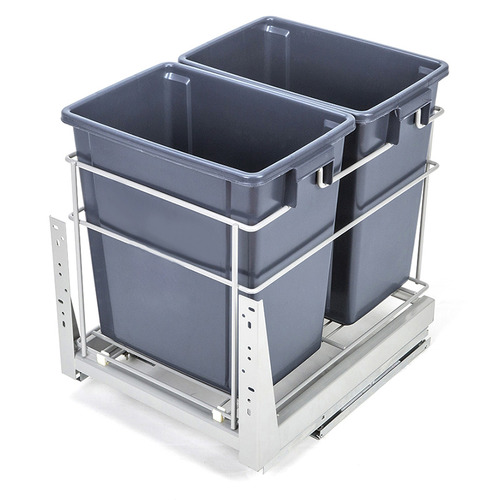 34L Twin Slide Out Concealed Waste Bin