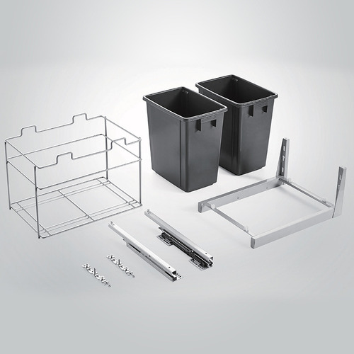 34L Twin Slide Out Concealed Waste Bin